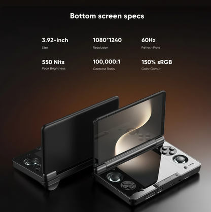 Dual-Screen AMOLED Portable Gaming Handheld