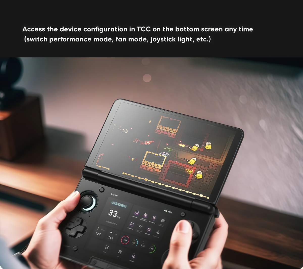 Dual-Screen AMOLED Portable Gaming Handheld